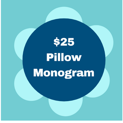 $25 Pillow Thread Monogram