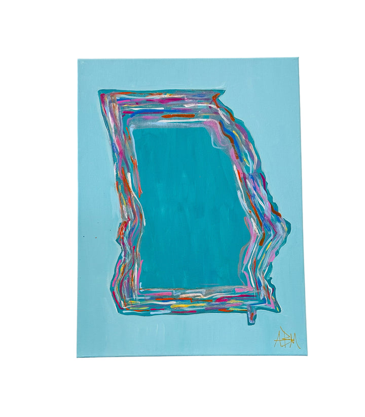 State of Georgia - 18"W x 24"H