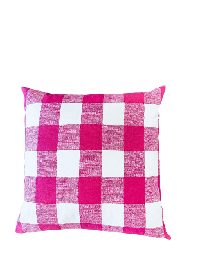 Buffalo Check Hot Pink Pillow - 22"