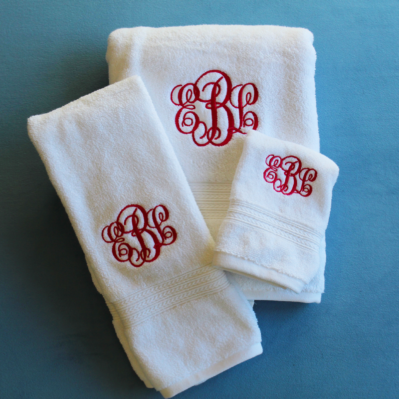 Simple Cotton Towel Set - White