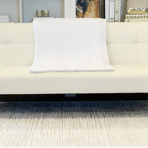 Barefoot Dreams White Cozychic Throw- Dorm Decor