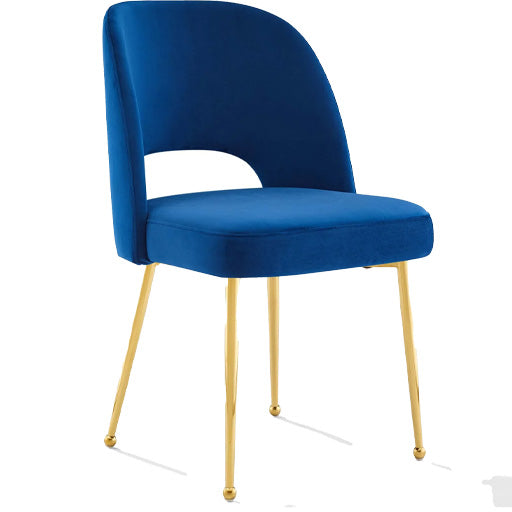 Beatrice Chair in  Navy Velvet