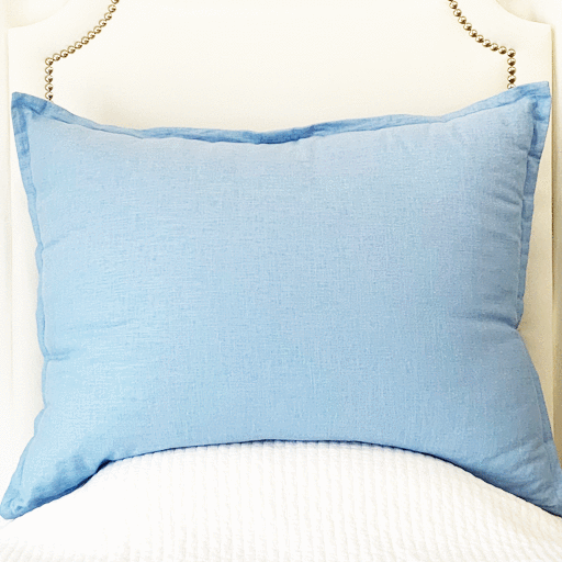Huge Dutch Euro Pillow - Blue Jay Linen
