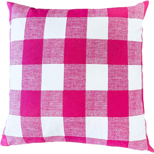 Buffalo Check Hot Pink Pillow - 22"