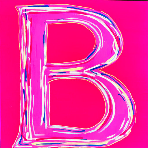 Custom Initial in Hot Pink - 20" x 20" (custom)
