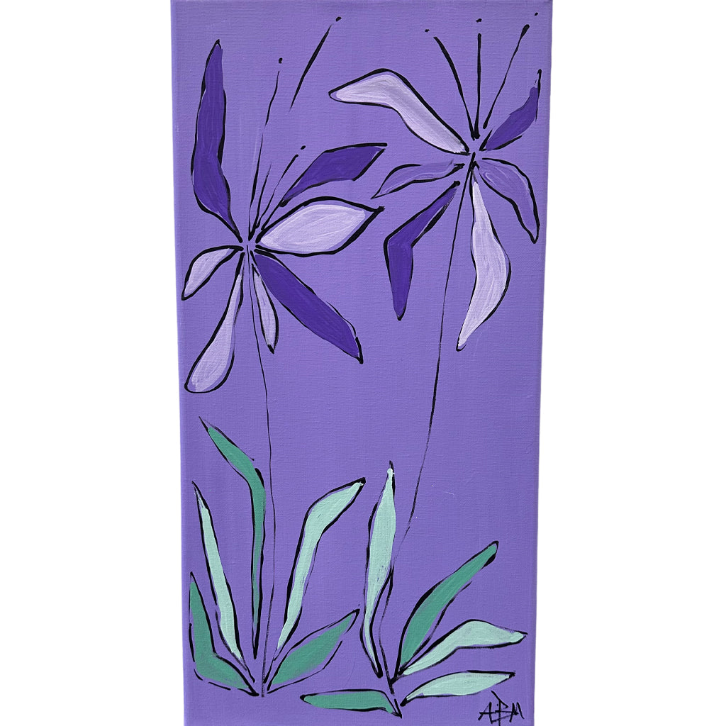 Flower Love Violet - 10"W x 20"H