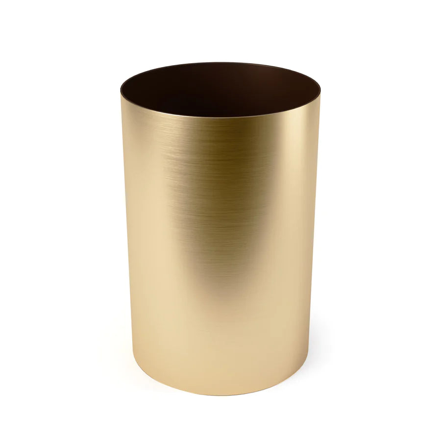 Metallic Wastebasket Gold- Dorm Decor