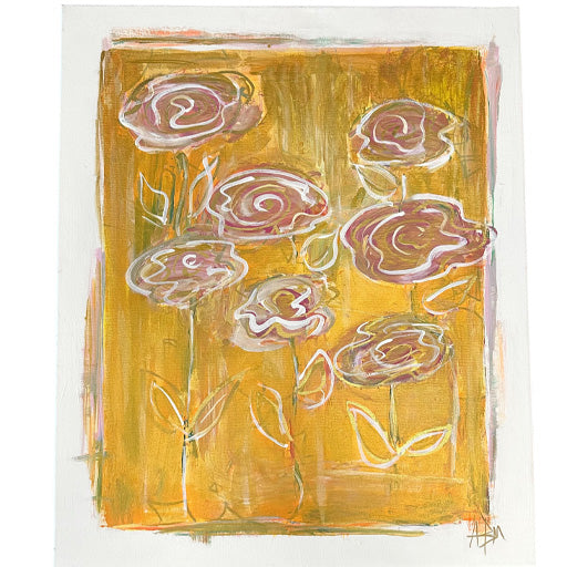 Metallic Garden "A" - 18"W x 24"H