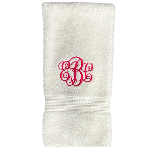 Simple Cotton Hand Towel - White