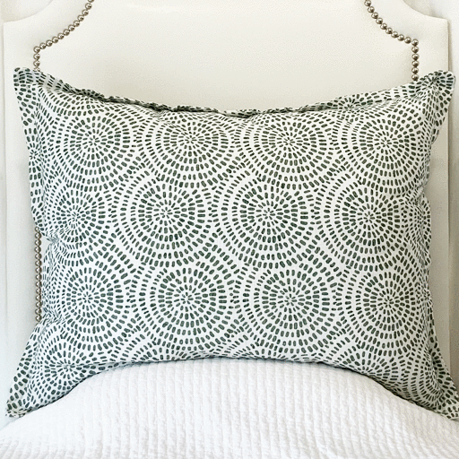 Huge Dutch Euro Pillow- Spiral Spruce