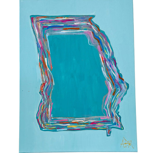 State of Georgia - 18"W x 24"H