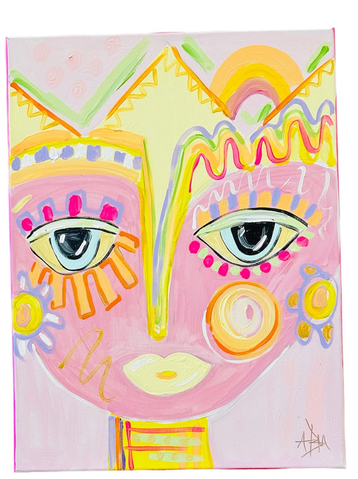 Tickled Pink Diva- 18"W x 24"H