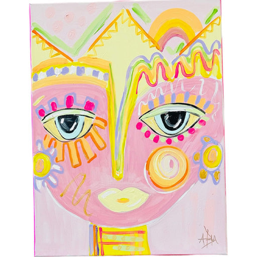 Tickled Pink Diva- 18"W x 24"H