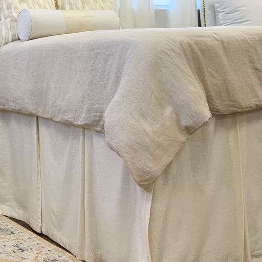 Washed Linen Natural Duvet Cover(Twin)