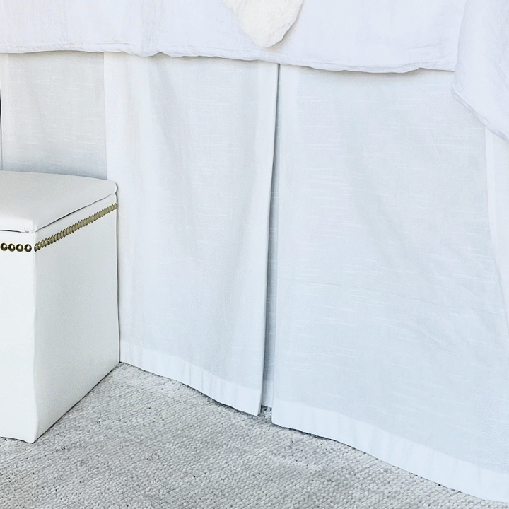 Bed Skirt Panel - White
