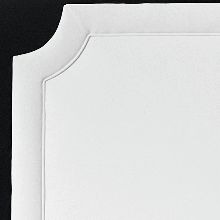 Headboard -  Bella White with Bella White Piping (2 in stock)