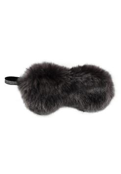 Fur Eye Mask - Graphite