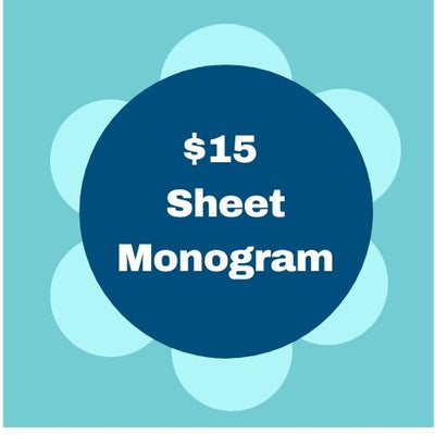 $15 Sheet Monogram