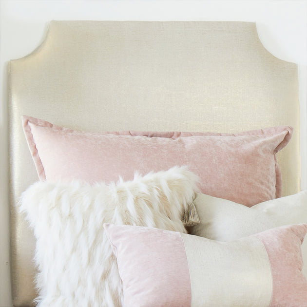 Gold twin outlet headboard