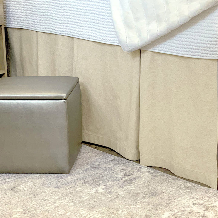Bed Skirt Panel - Gold Metallic