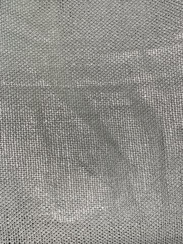 Bed Skirt Panel - Silver Metallic