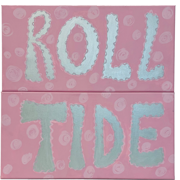 Pair of Paintings - 20"W x 10"H each- Roll Tide