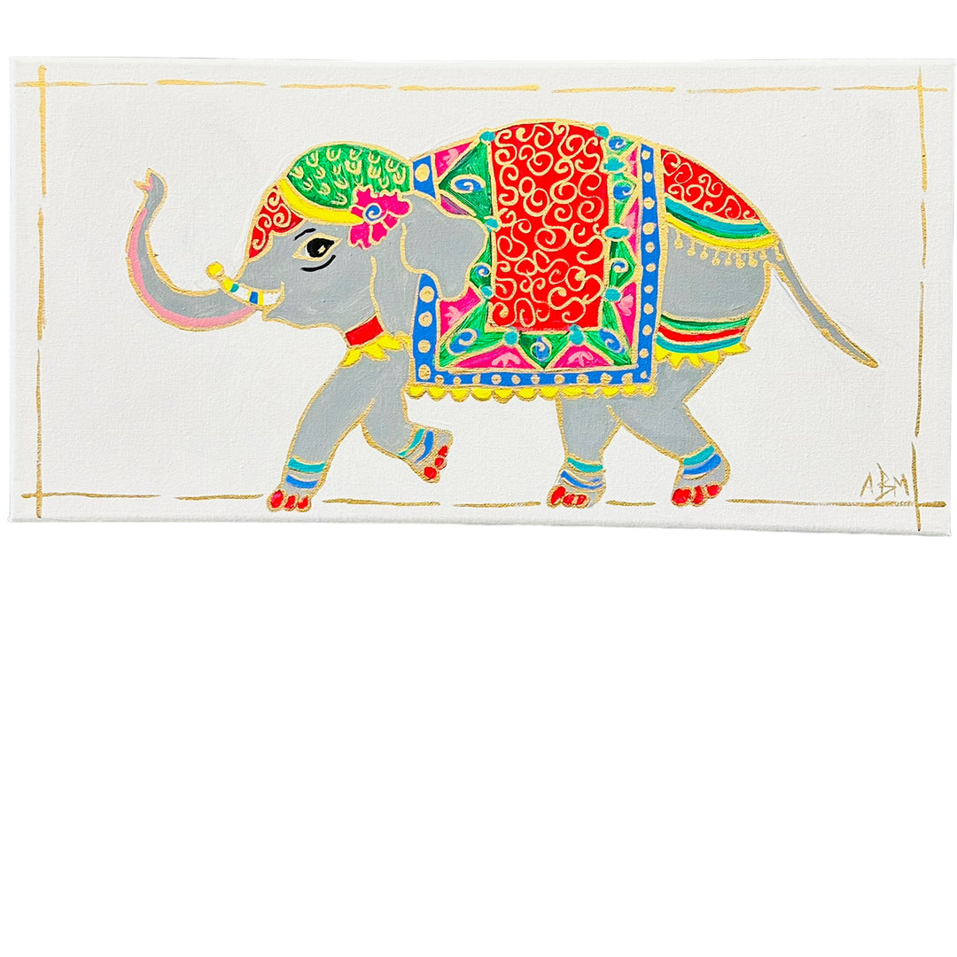 Elephant Parade - 20"W x 10"H