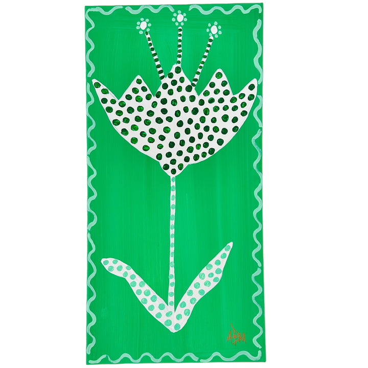 Grown Green "B" - 10"W x 20"H