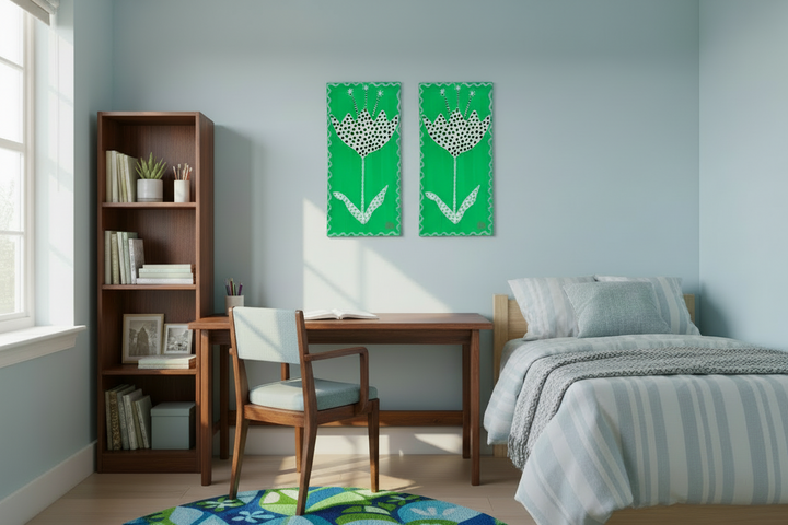 Grown Green "B" - 10"W x 20"H