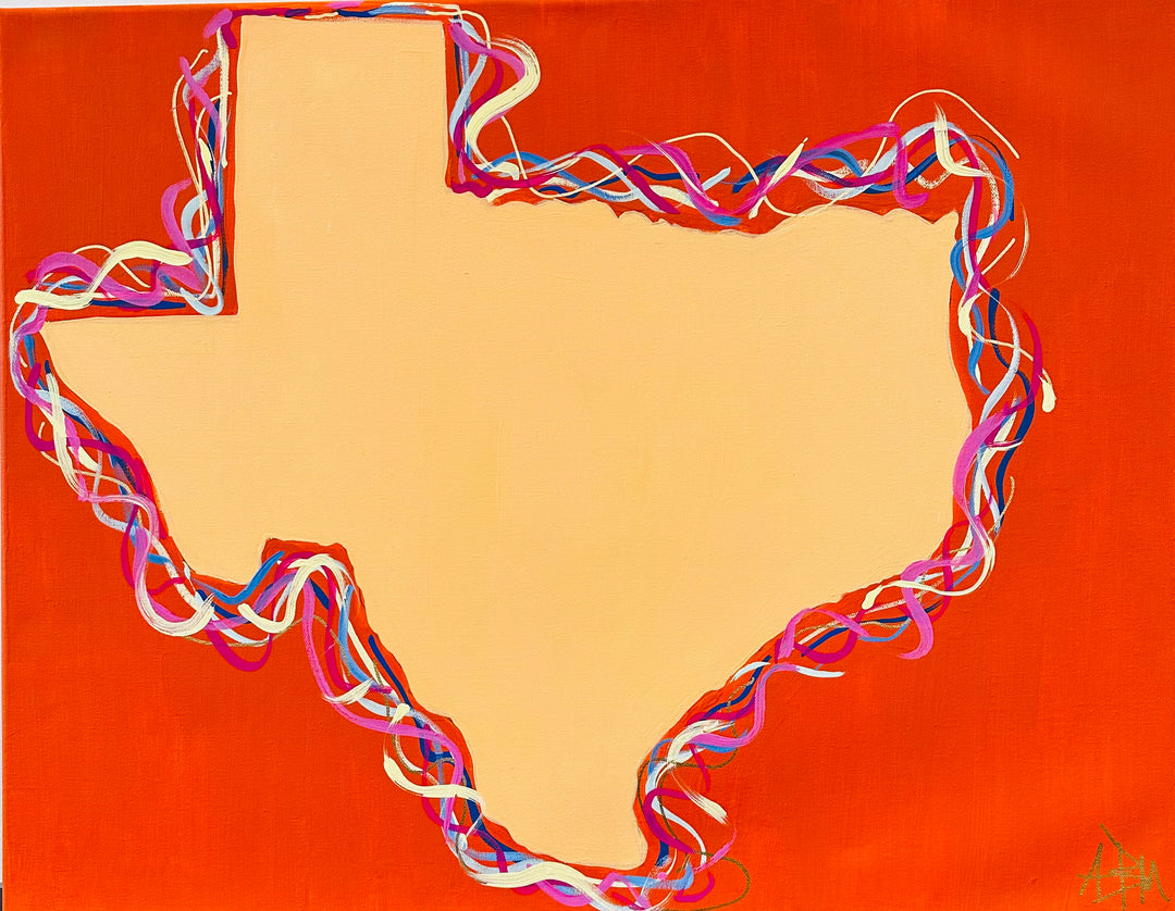 State of Texas - 28"W x 22"H