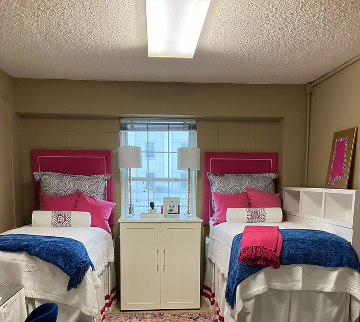 Bed Shelf White- Dorm Storage | Dorm Decor