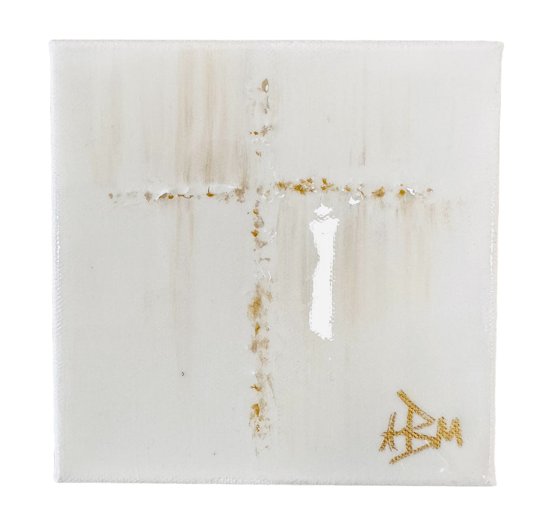 Neutral Resin Cross - 6" x 6"