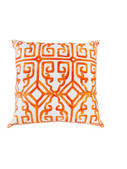 Trellis Orange Pillow - 22"
