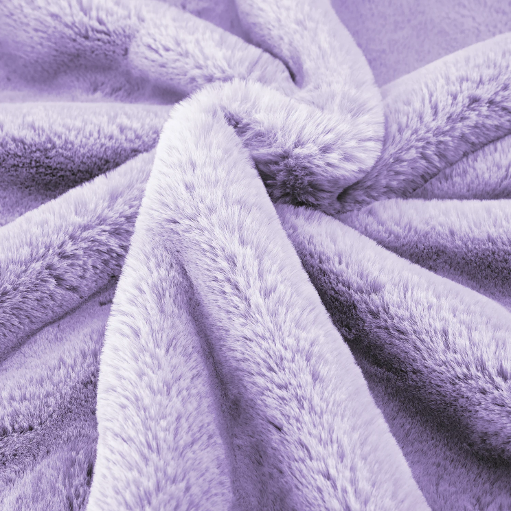 Heavy Fur Throw - Lavender