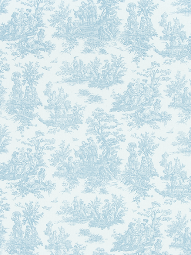 Fabric Swatch - Toile Light Blue