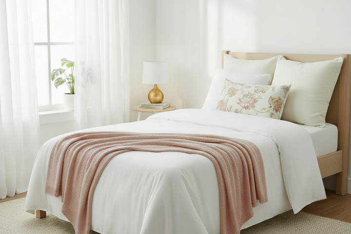 Camille Pillow - Lumbar Soft Pink