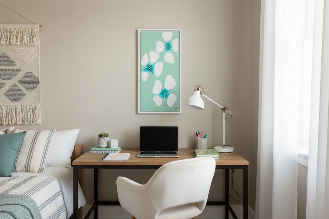 Floral Mint Long - 10"W x 20"H