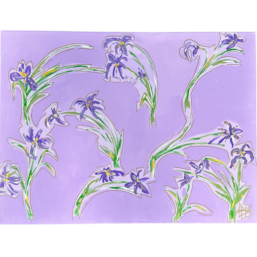 Iris Affair - 24"W x 18"H