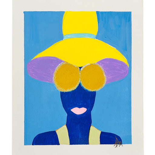 Lady in the Shade - 20"W x 24"H