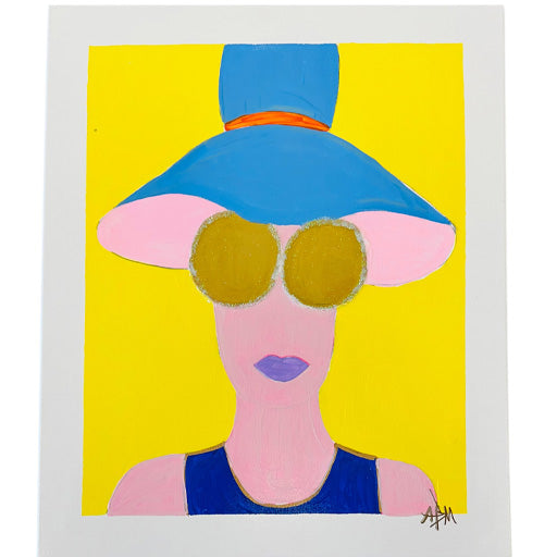 Lady in the Sun - 20"W x 24"H