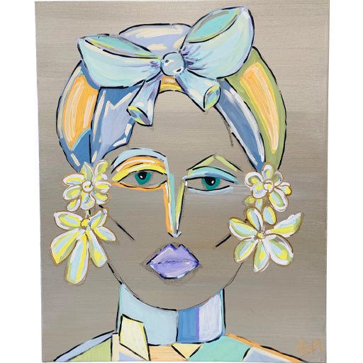 Metallic Maude 24"W x 30"H