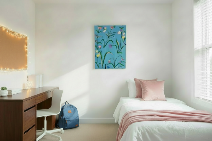 Modern Flowers - 18"W x 24"H