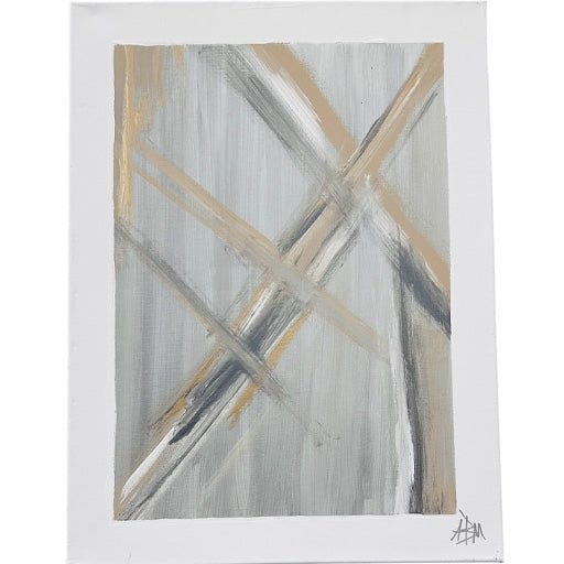 Neutral Vibes B - 18"W x 24"H