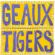 Pair of Paintings - 20" x 10" - Geaux Tigers