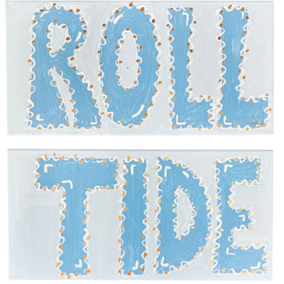 Pair of Paintings - 20"W x 10"H each- Roll Tide