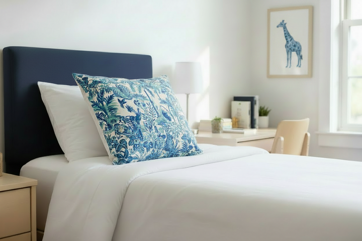 Blue Safari Pillow - 22"