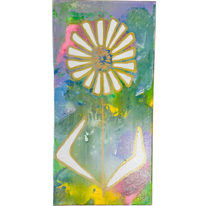 Tie Dye Flower "B" - 10"W x 20"H