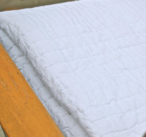 Ellie Quilt- White (Twin)