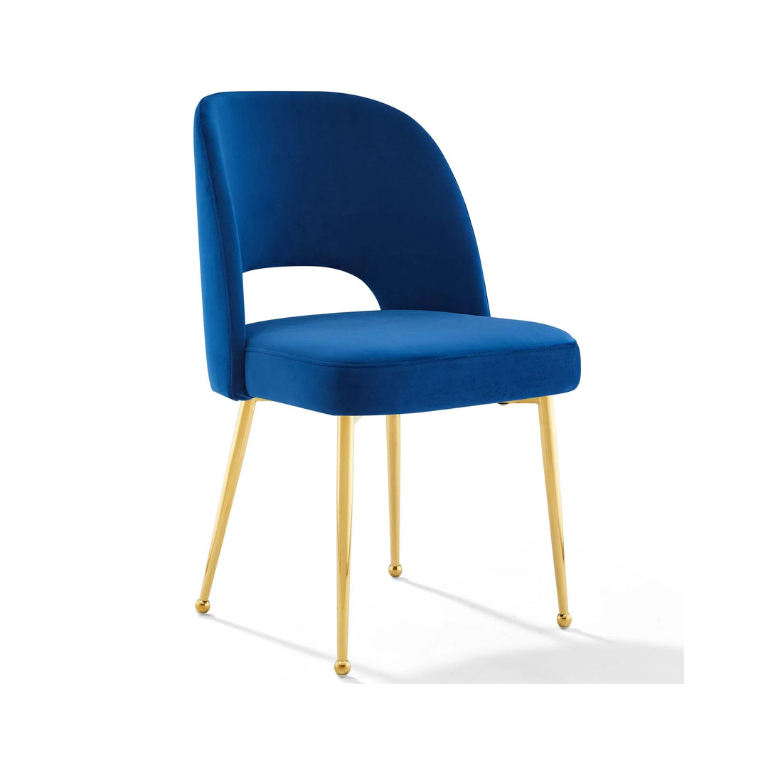 Beatrice Chair in New Navy Velvet