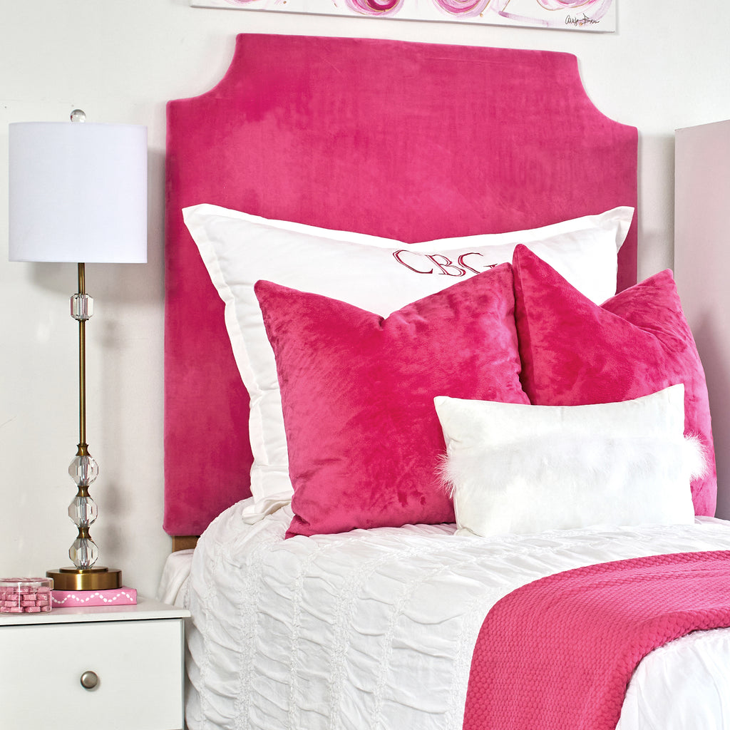 Bella Hot Pink Headboard- Dorm Headboards | Dorm Decor